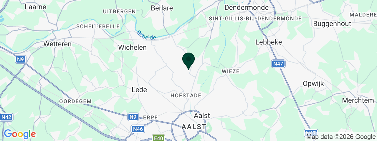 Map showing job vacancies in Aalst