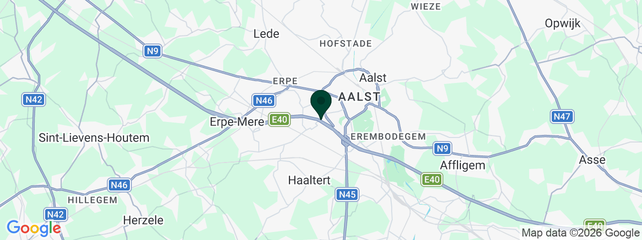 Map showing job vacancies in Aalst