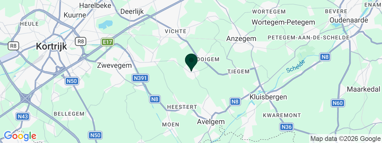 Kaart met vacatures in Anzegem