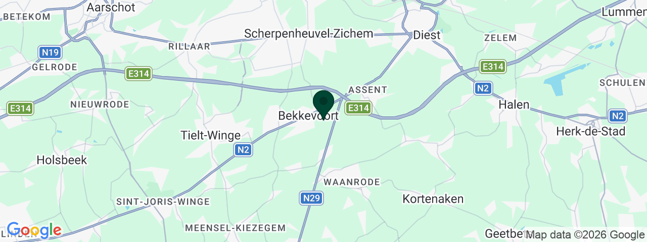Map showing job vacancies in Bekkevoort