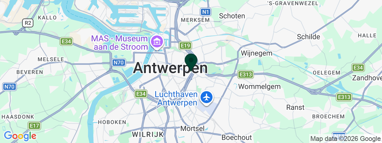 Map showing job vacancies in Borgerhout
