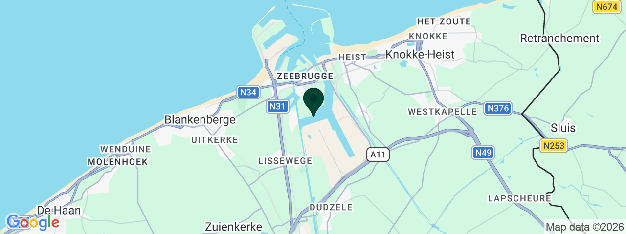Carte des offres d'emploi à Bruges