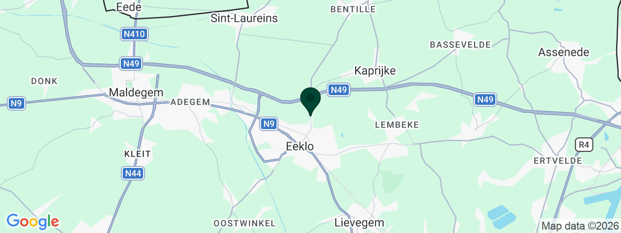 Map showing job vacancies in Bruges