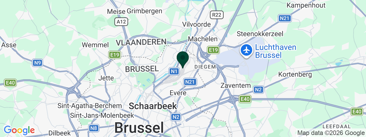 Carte des offres d'emploi à Bruxelles