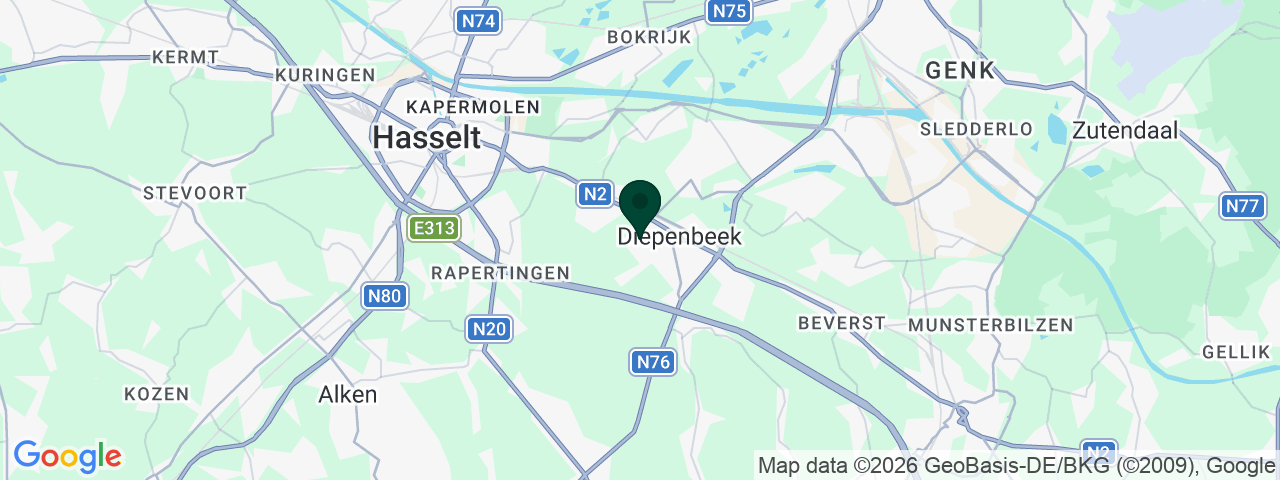 Carte des offres d'emploi à Diepenbeek