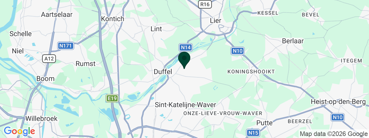 Carte des offres d'emploi à Duffel