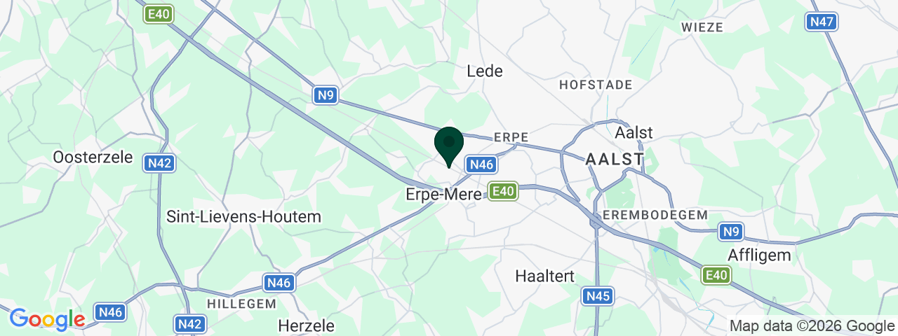 Map showing job vacancies in Erpe-Mere
