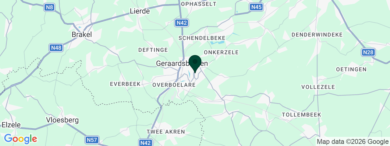Map showing job vacancies in Geraardsbergen