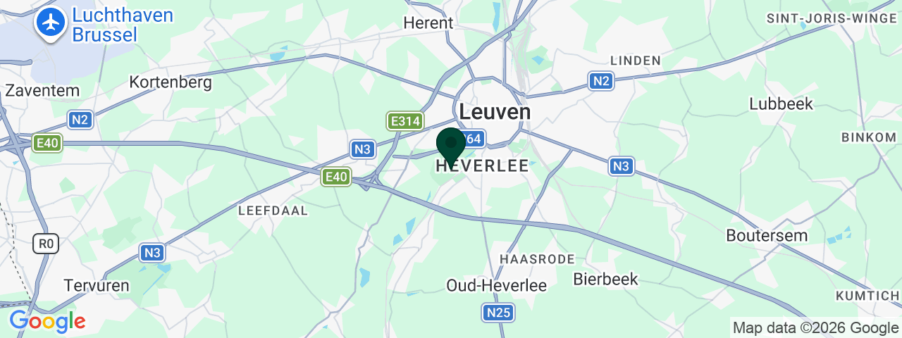 Map showing job vacancies in Heverlee