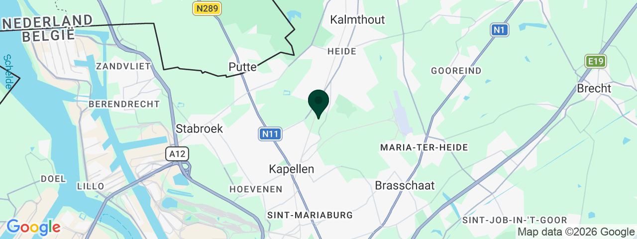 Map showing job vacancies in Kapellen