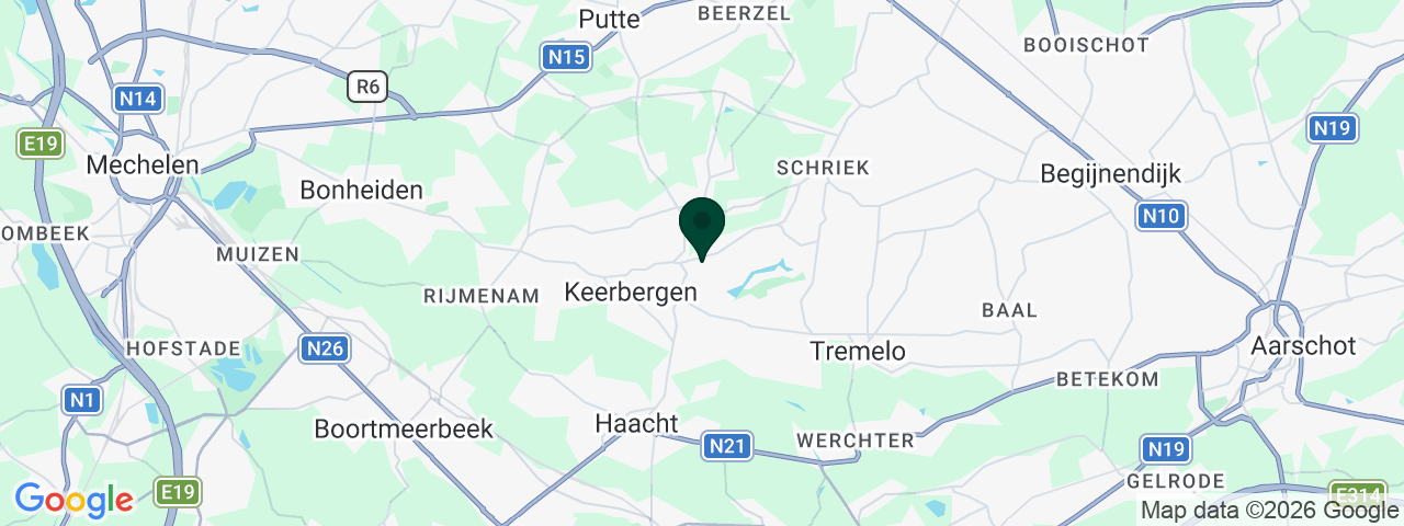 Map showing job vacancies in Keerbergen