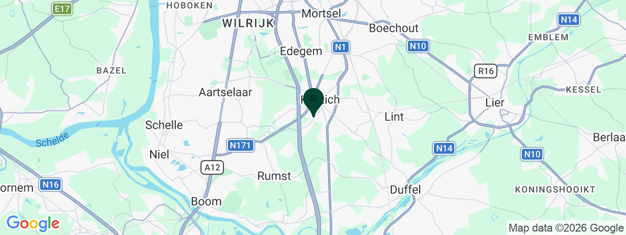 Map showing job vacancies in Kontich