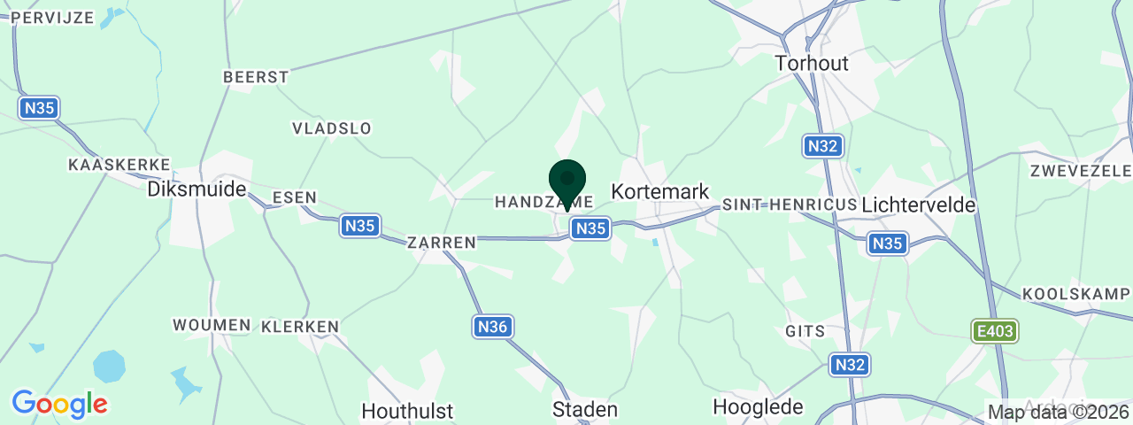 Carte des offres d'emploi à Kortemark