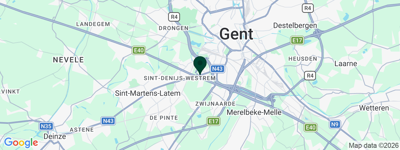 Map showing job vacancies at Kortrijksesteenweg 1070