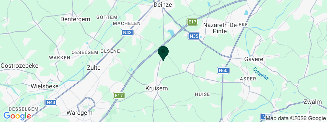 Carte des offres d'emploi à Kruishoutem