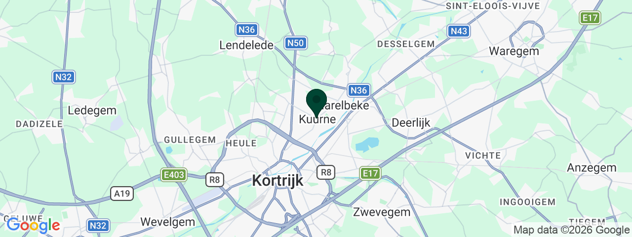 Carte des offres d'emploi à Kuurne