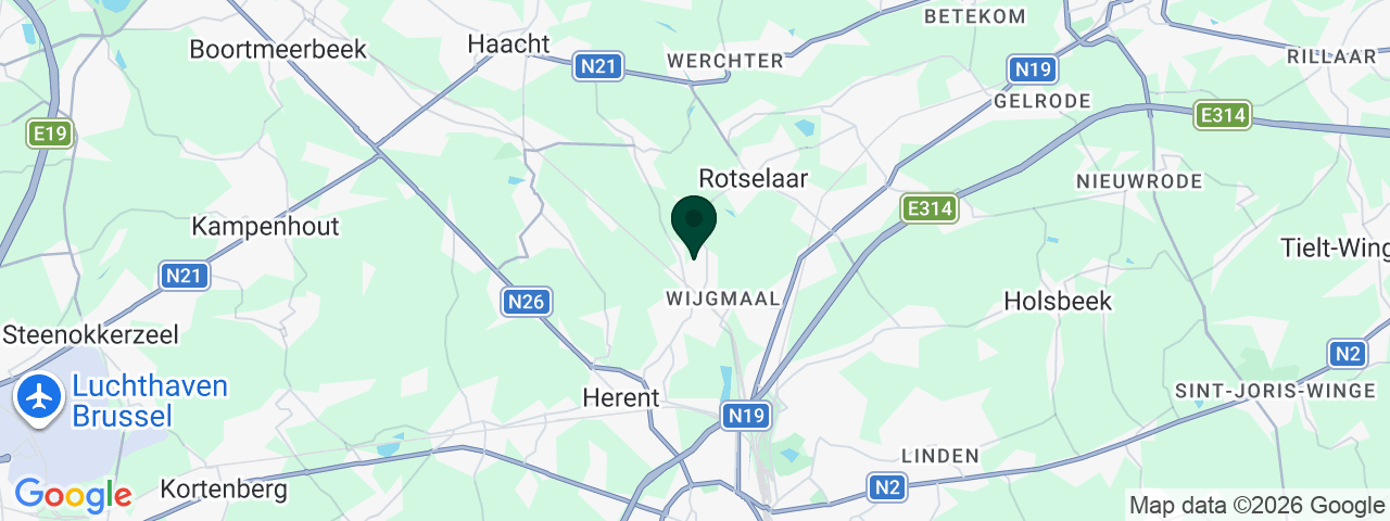 Map showing job vacancies in Leuven