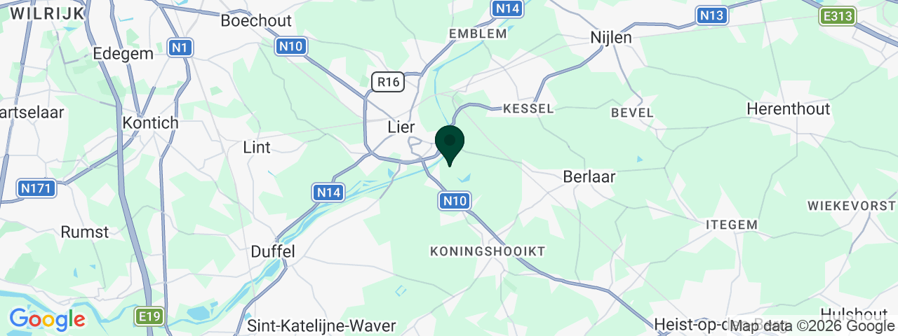 Map showing job vacancies in Lier