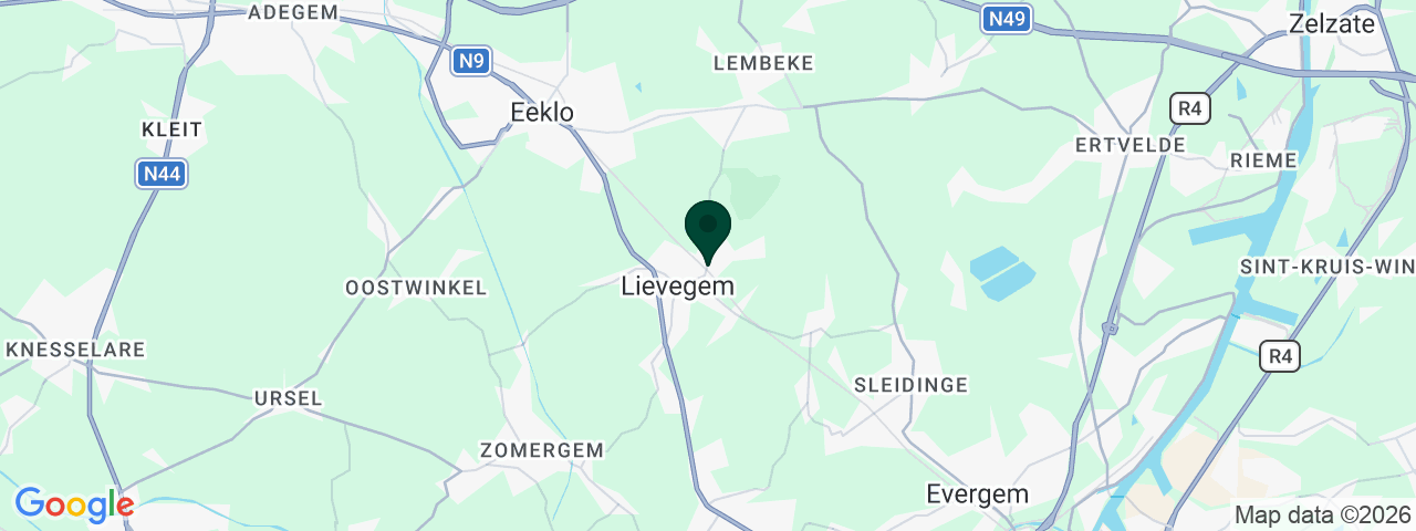 Map showing job vacancies in Lievegem
