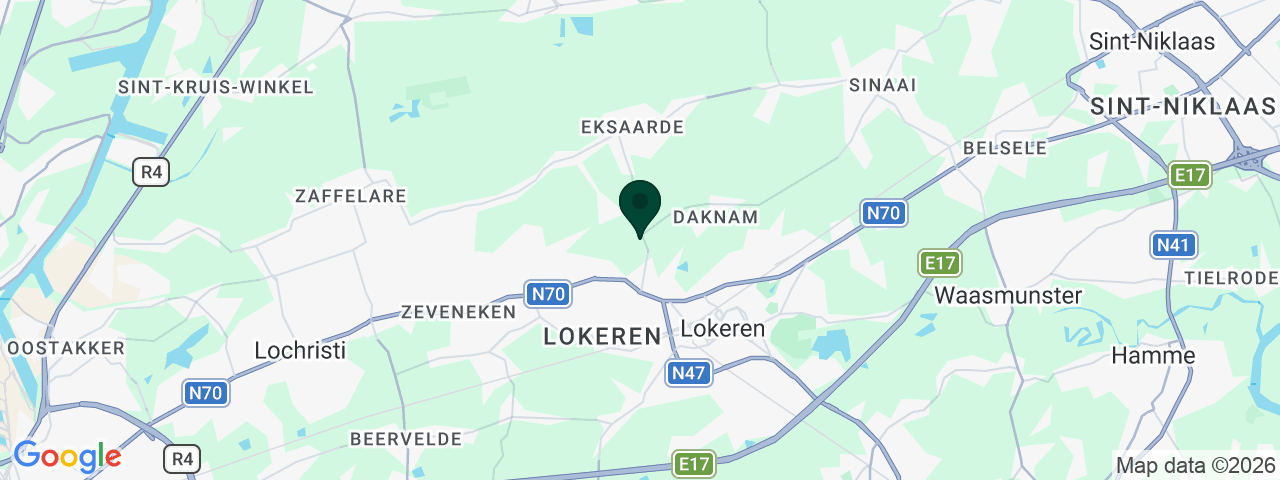 Carte des offres d'emploi à Lokeren