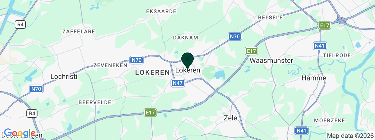 Map showing job vacancies in Lokeren