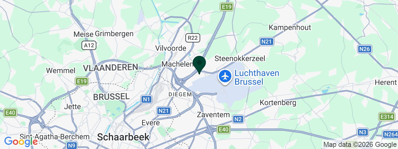 Map showing job vacancies in Machelen