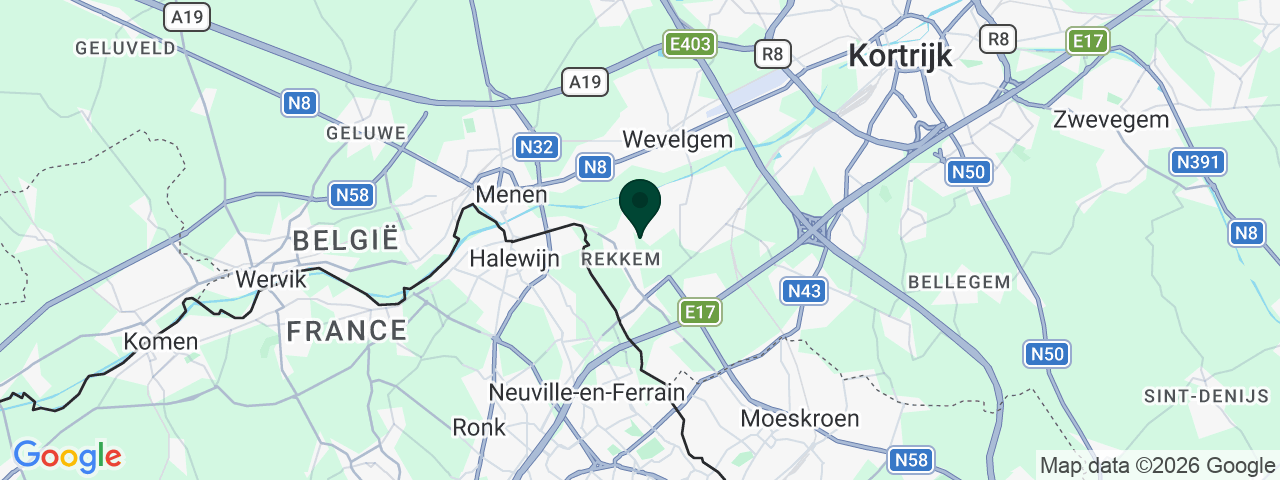 Carte des offres d'emploi à Menin