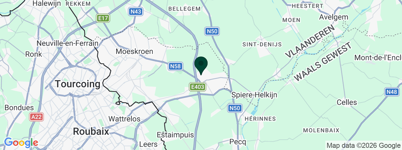 Map showing job vacancies in Mouscron