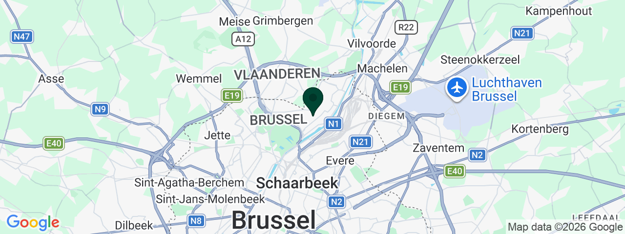 Map showing job vacancies in Neder-Over-Heembeek
