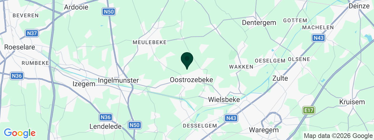 Map showing job vacancies in Oostrozebeke