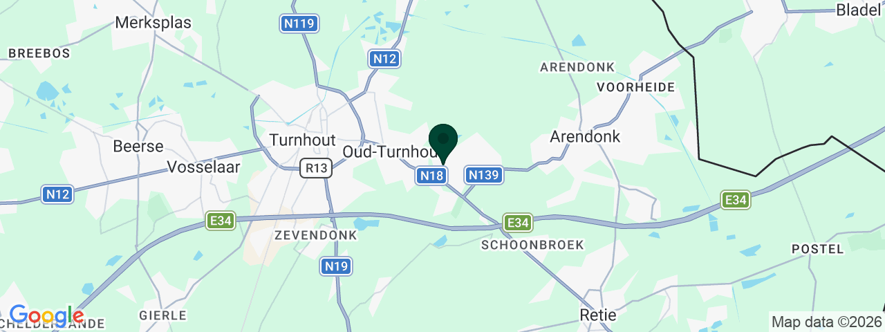 Map showing job vacancies in Oud-Turnhout
