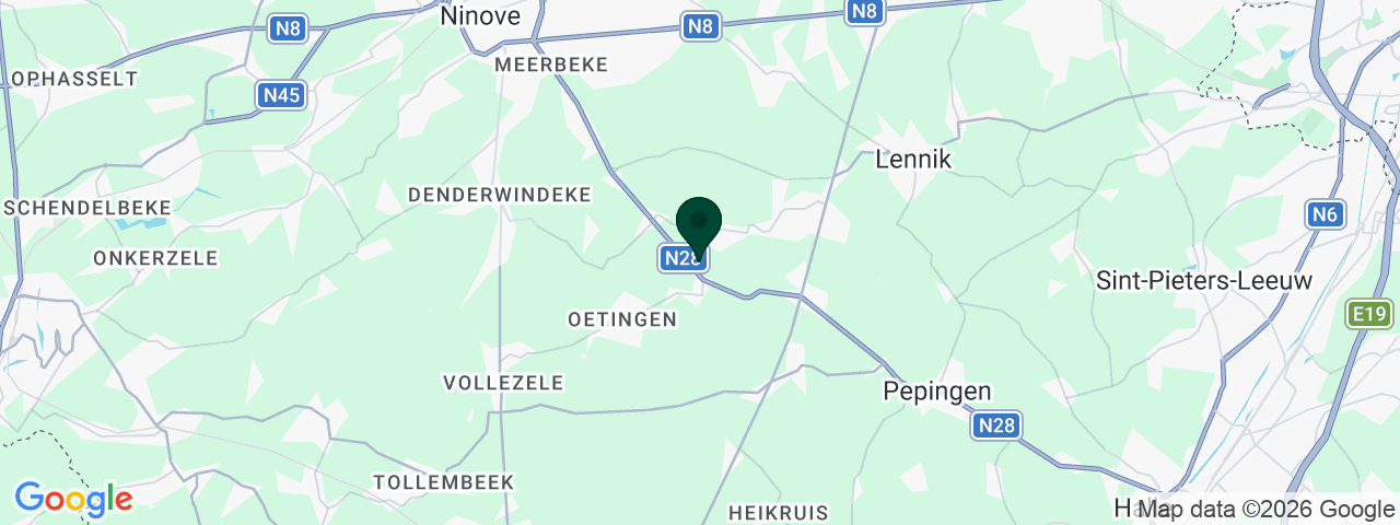 Map showing job vacancies in Pajottegem