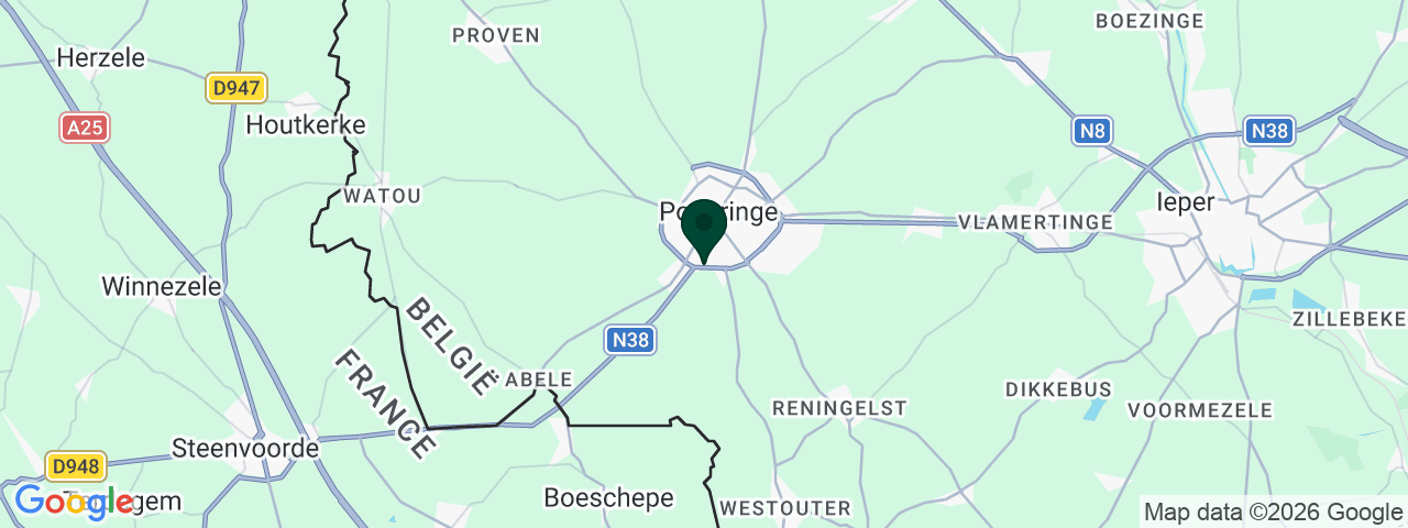 Carte des offres d'emploi à Poperinge