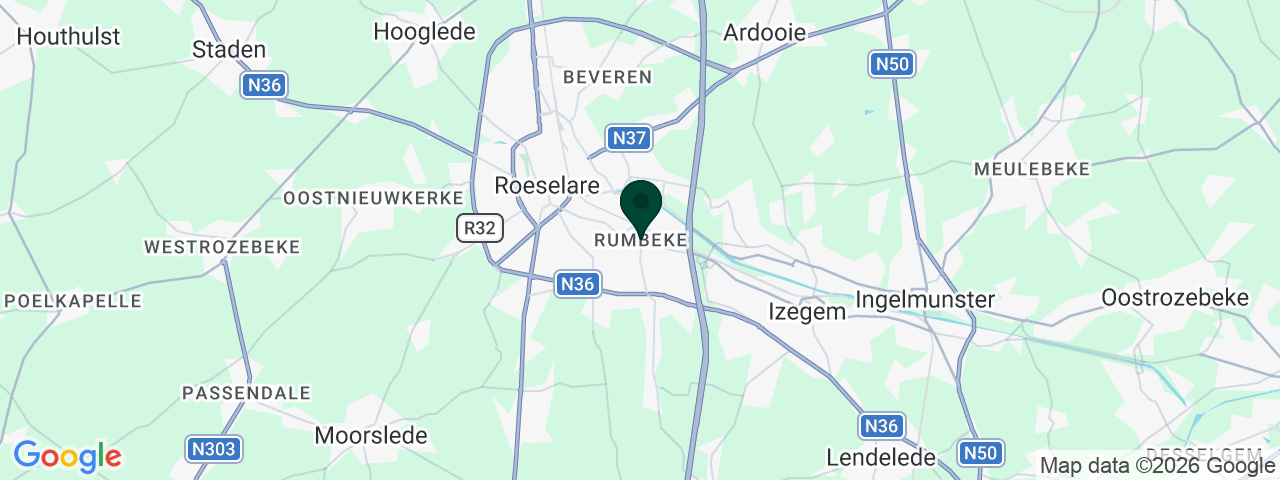 Map showing job vacancies in Rumbeke