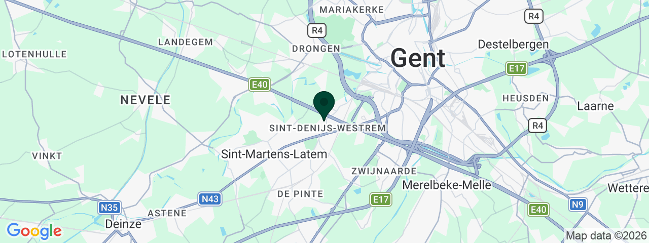 Map showing job vacancies in Sint-Denijs-Westrem