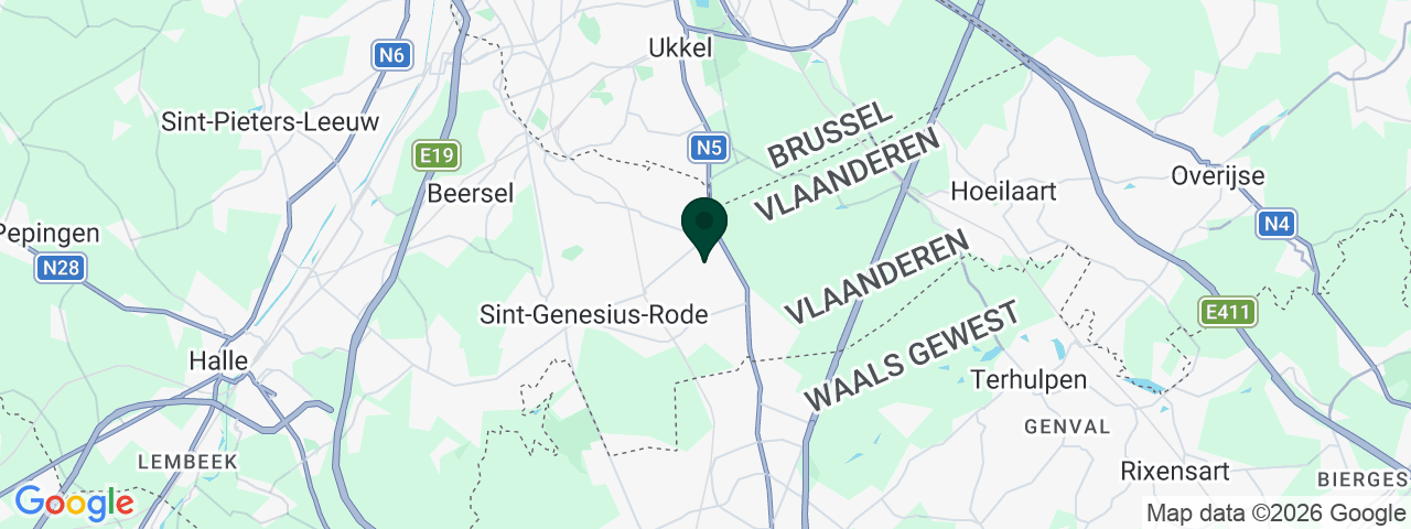 Map showing job vacancies in Sint-Genesius-Rode