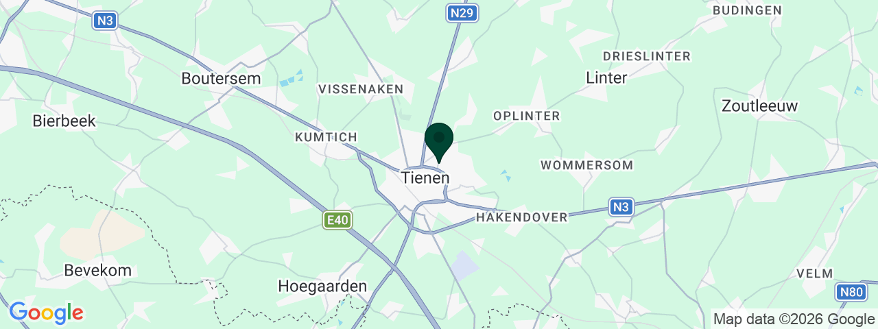 Map showing job vacancies in Tienen