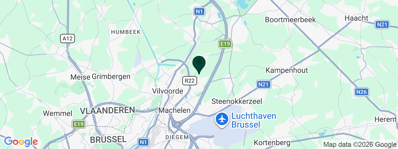 Carte des offres d'emploi à Vilvoorde