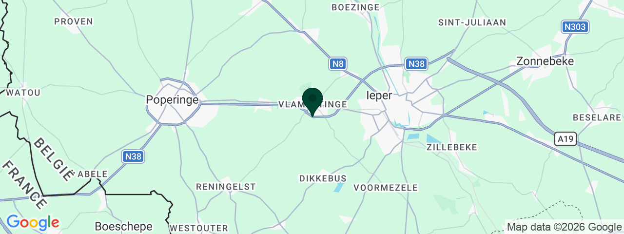 Carte des offres d'emploi à Vlamertinge