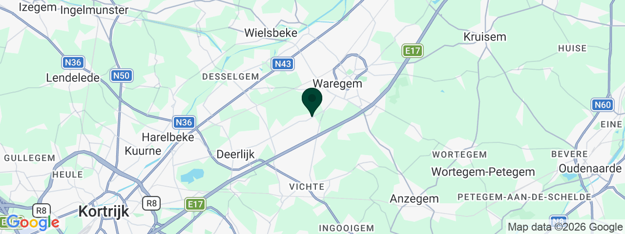 Map showing job vacancies in Waregem