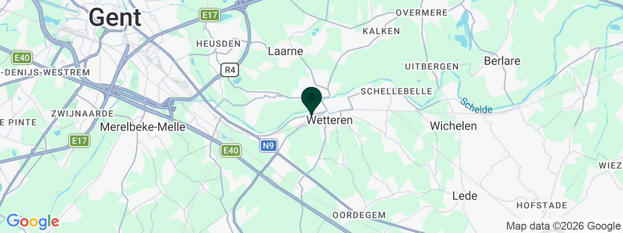 Map showing job vacancies in Wetteren
