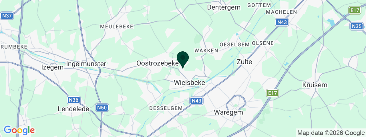 Map showing job vacancies in Wielsbeke