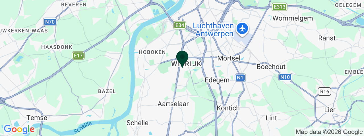 Carte des offres d'emploi à Wilrijk