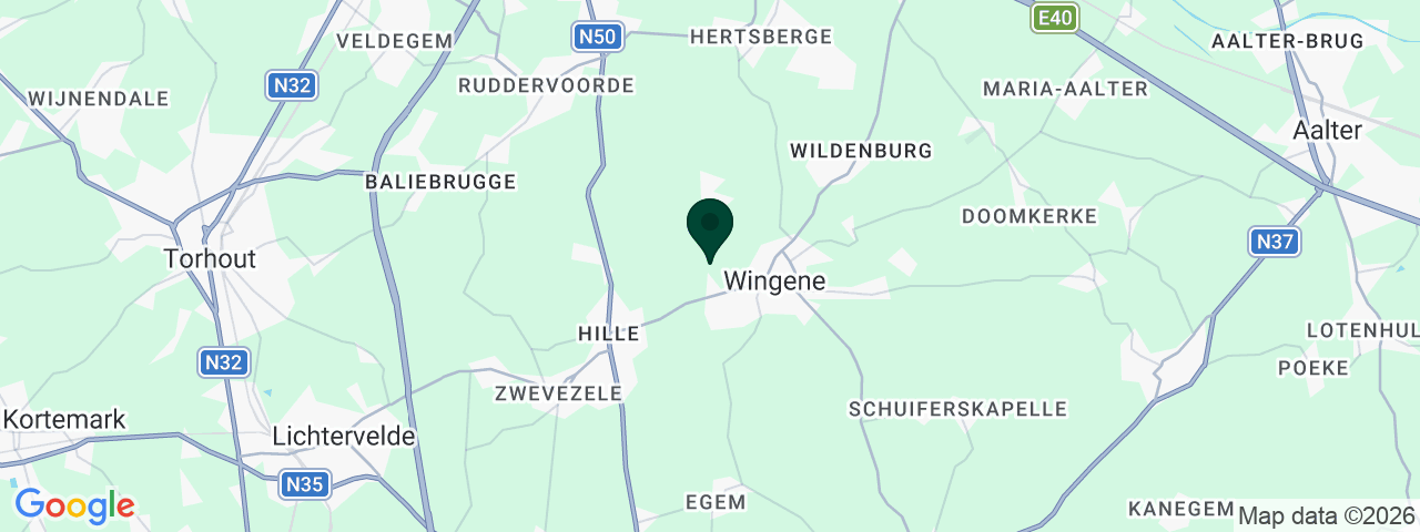 Map showing job vacancies in Wingene