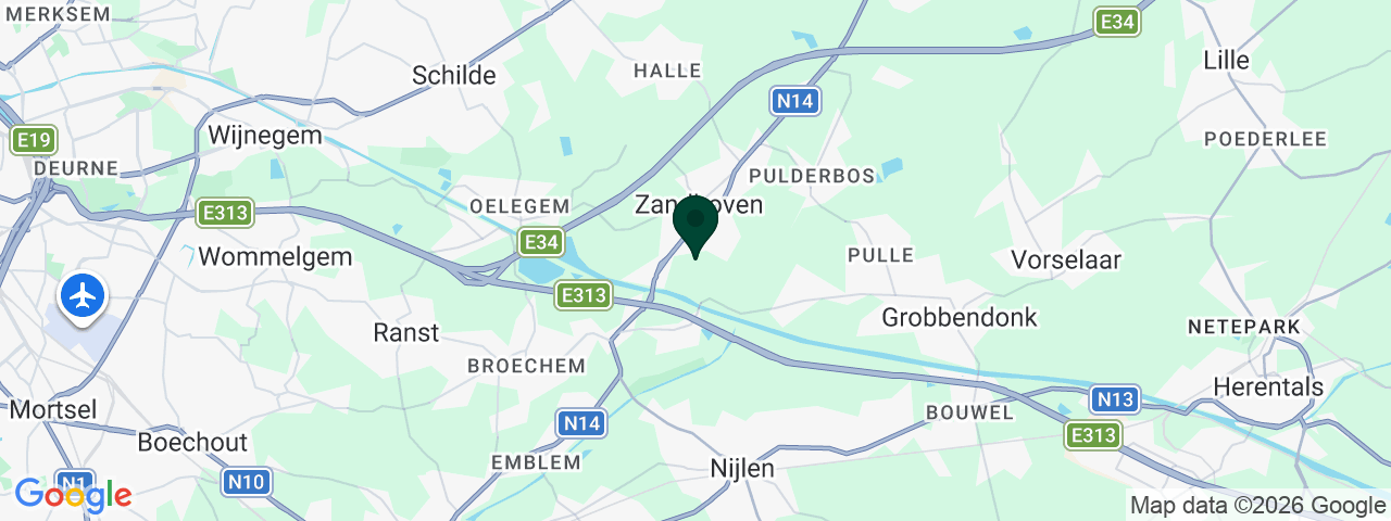 Map showing job vacancies in Zandhoven