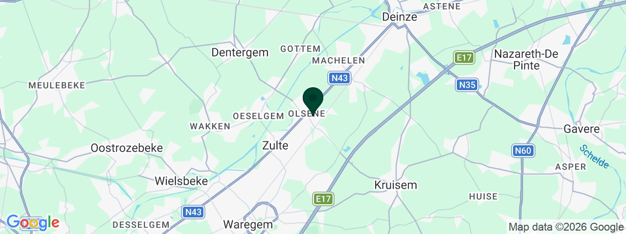 Map showing job vacancies in Zulte