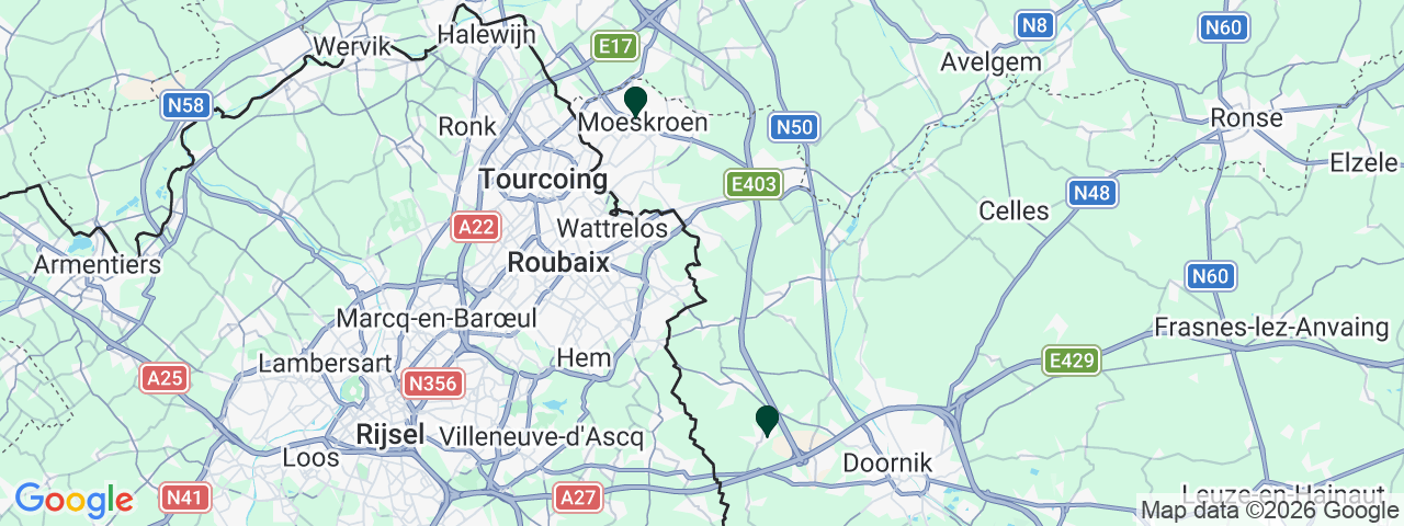 Carte des offres d'emploi dans le Hainaut