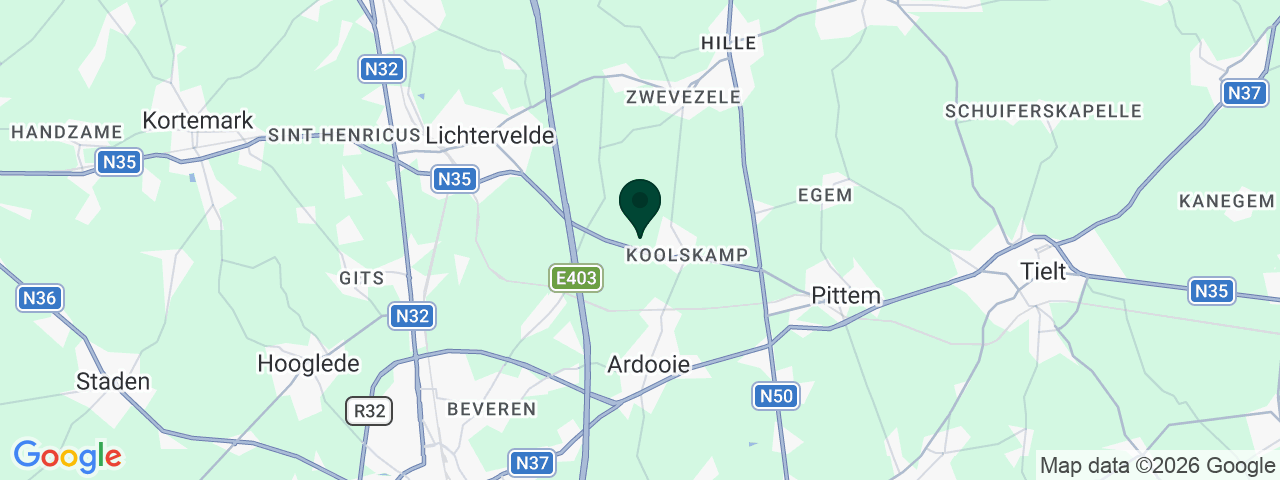 Map showing job vacancies in Ardooie