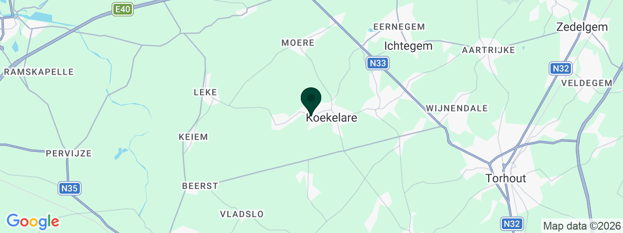Map showing job vacancies in Koekelare