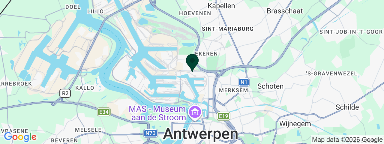 Map showing job vacancies at Noorderlaan 139